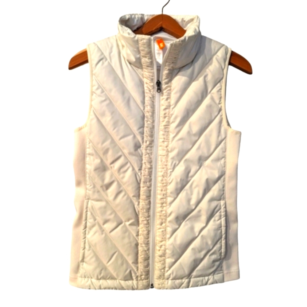 LUCY Down Daily Zen Puffer Down Vest Cream Small